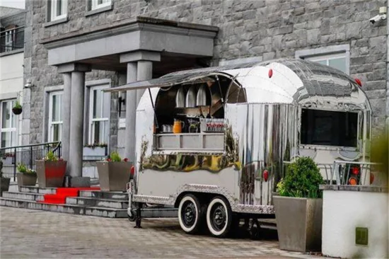 Günstiger Preis Food Van Mobile Airstream Food Trailer Vendita calda Carrelli alimentari rotondi